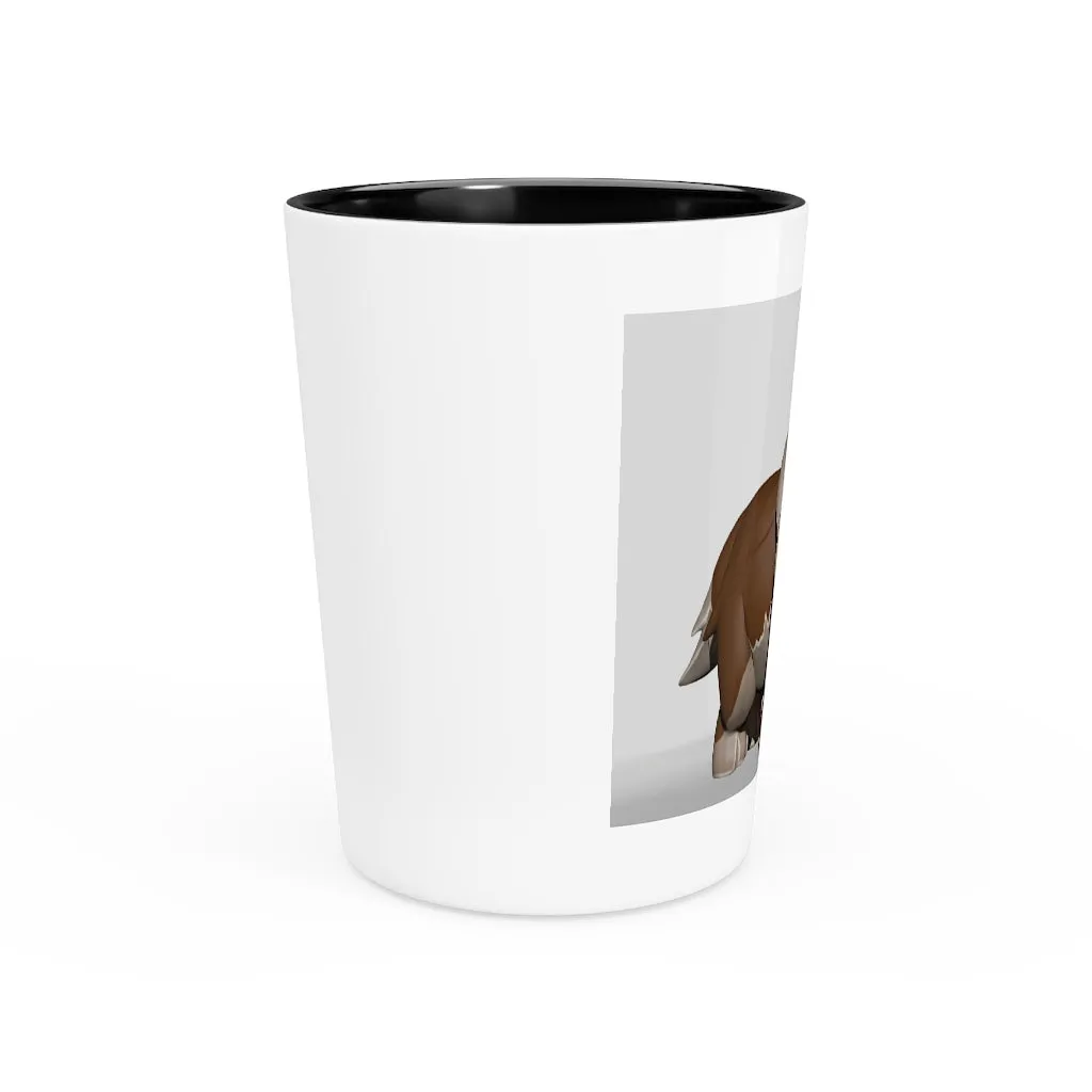 Brown Dog Shot Glass