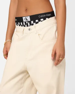 Calvin Klein Women's 1996 Cotton Modern Thong Checkerboard/Black