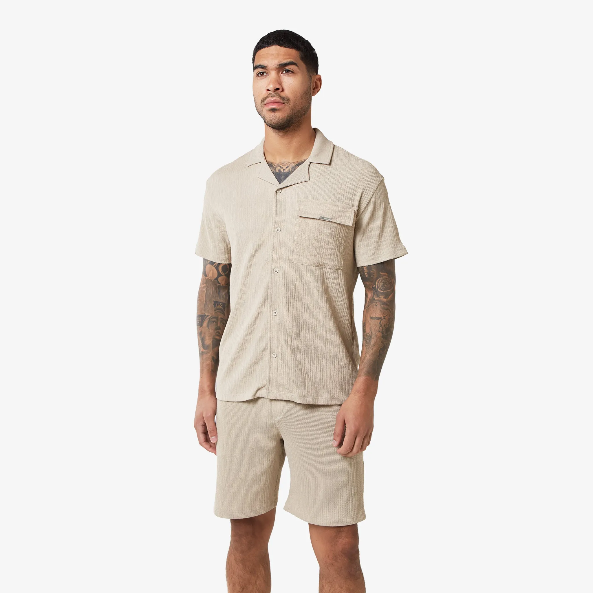 Crinkle Short | Stone