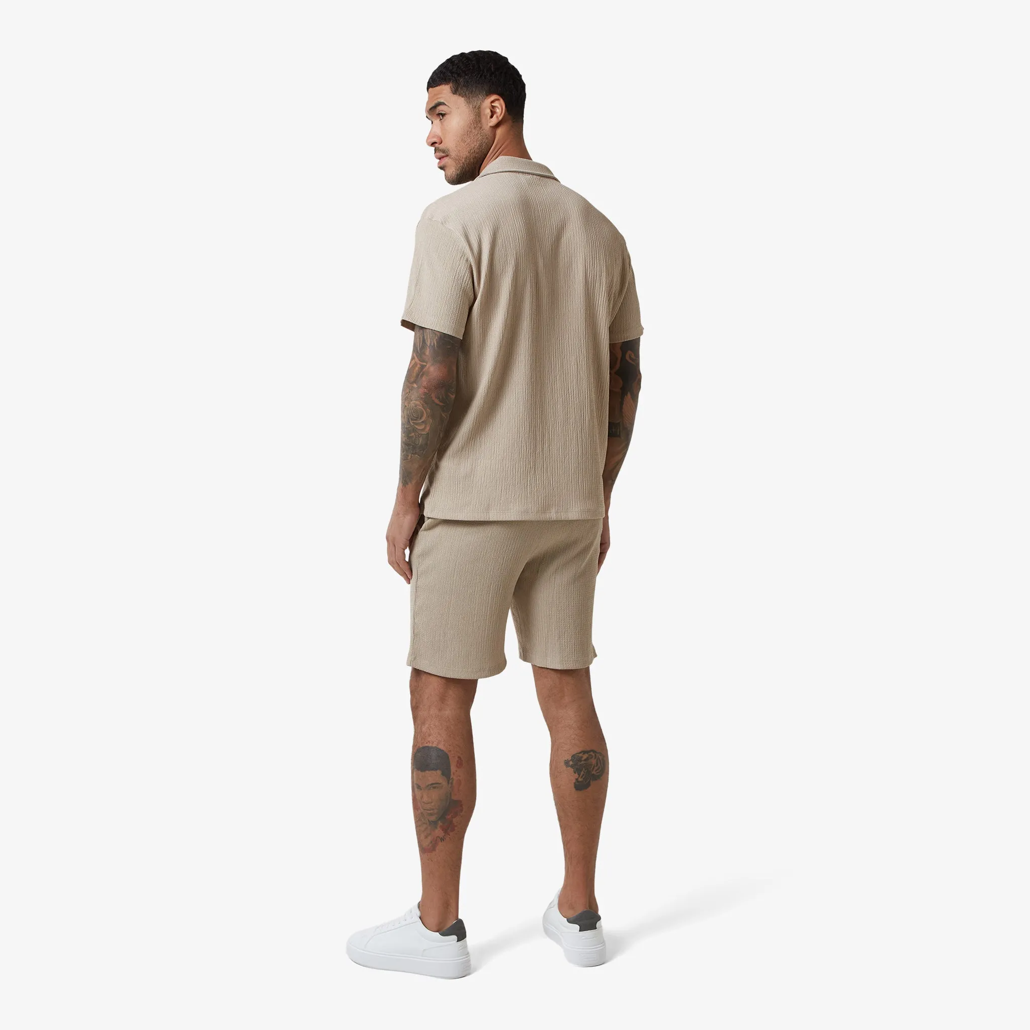 Crinkle Short | Stone