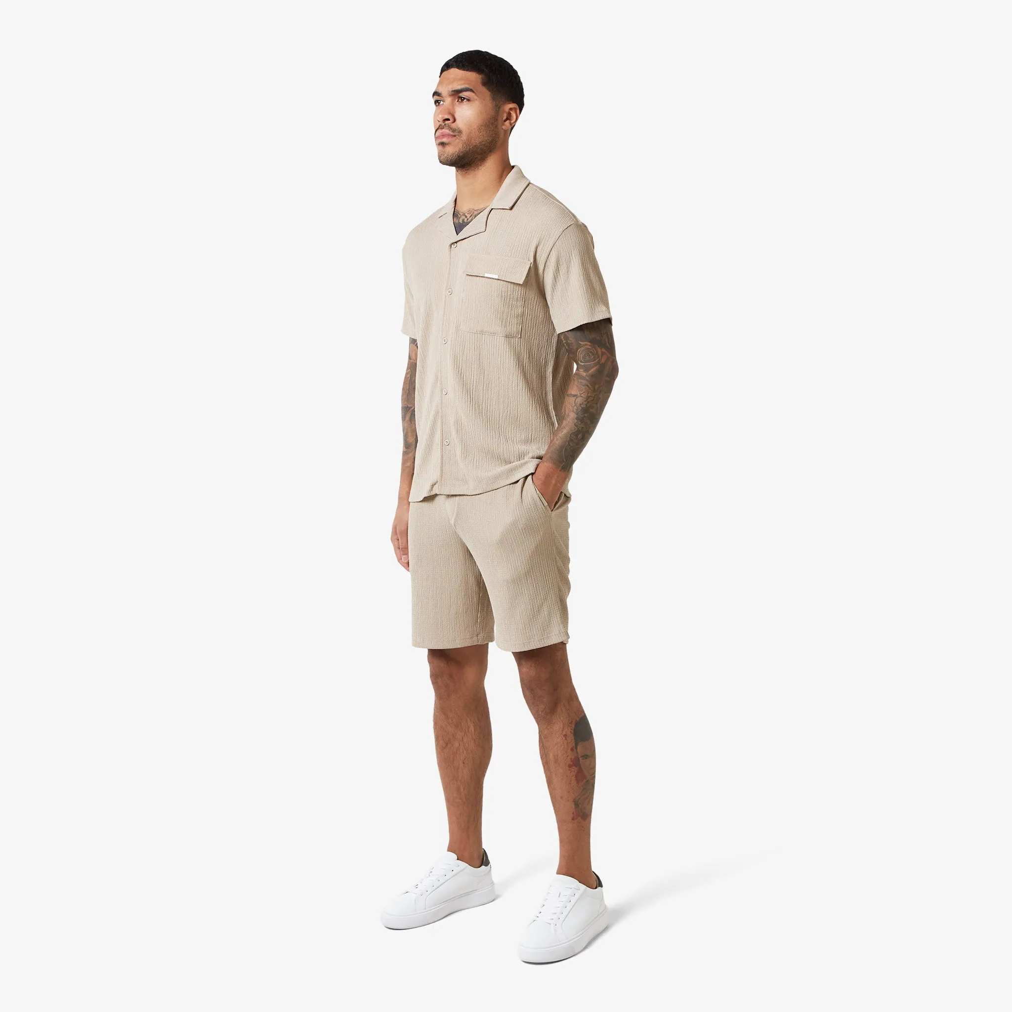 Crinkle Short | Stone