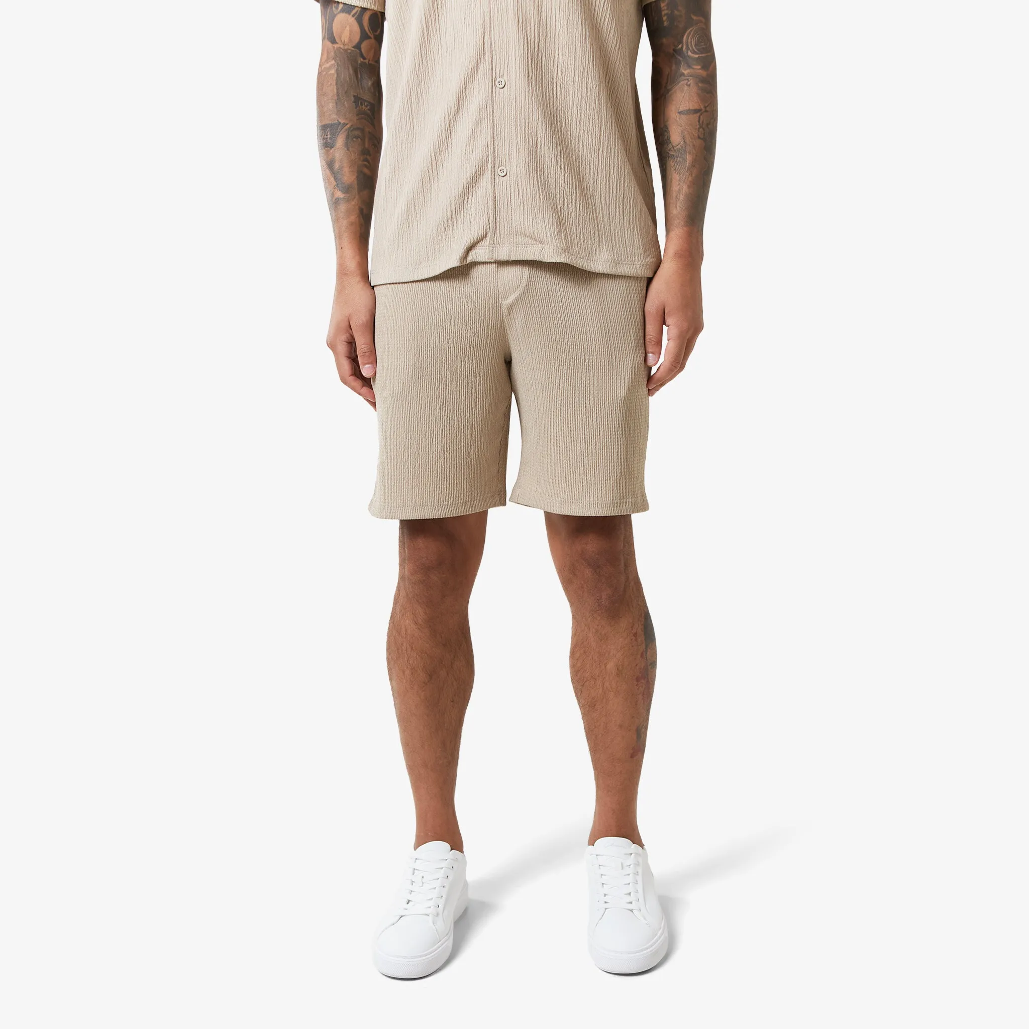 Crinkle Short | Stone