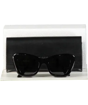 Dior Diorbobby Black / Gold B1u Cat-eye Logo Arm Sunglasses In Case And Box One Size