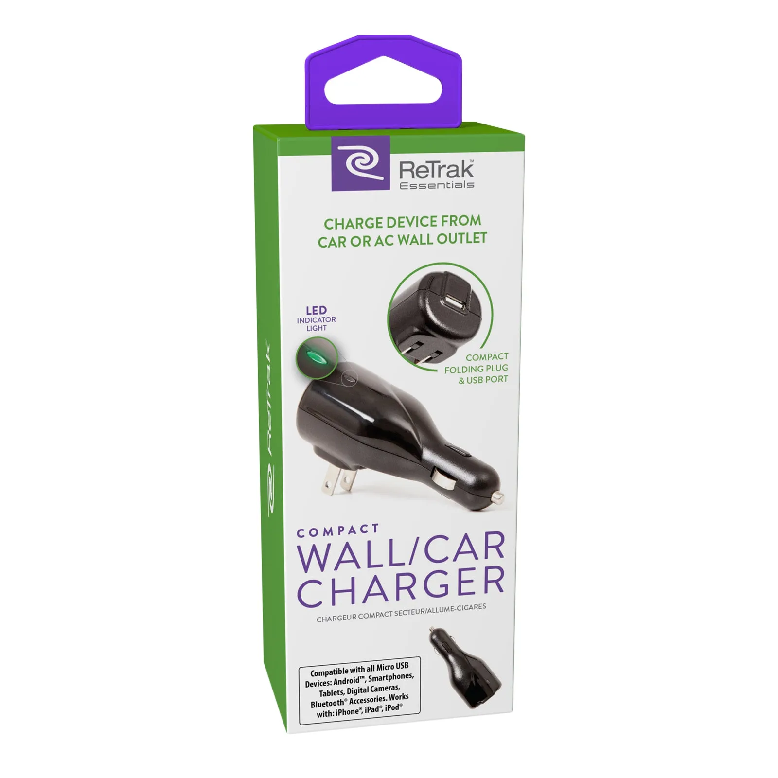 Essentials Car and Wall Charger | Combo Wall Charger & Car Charger