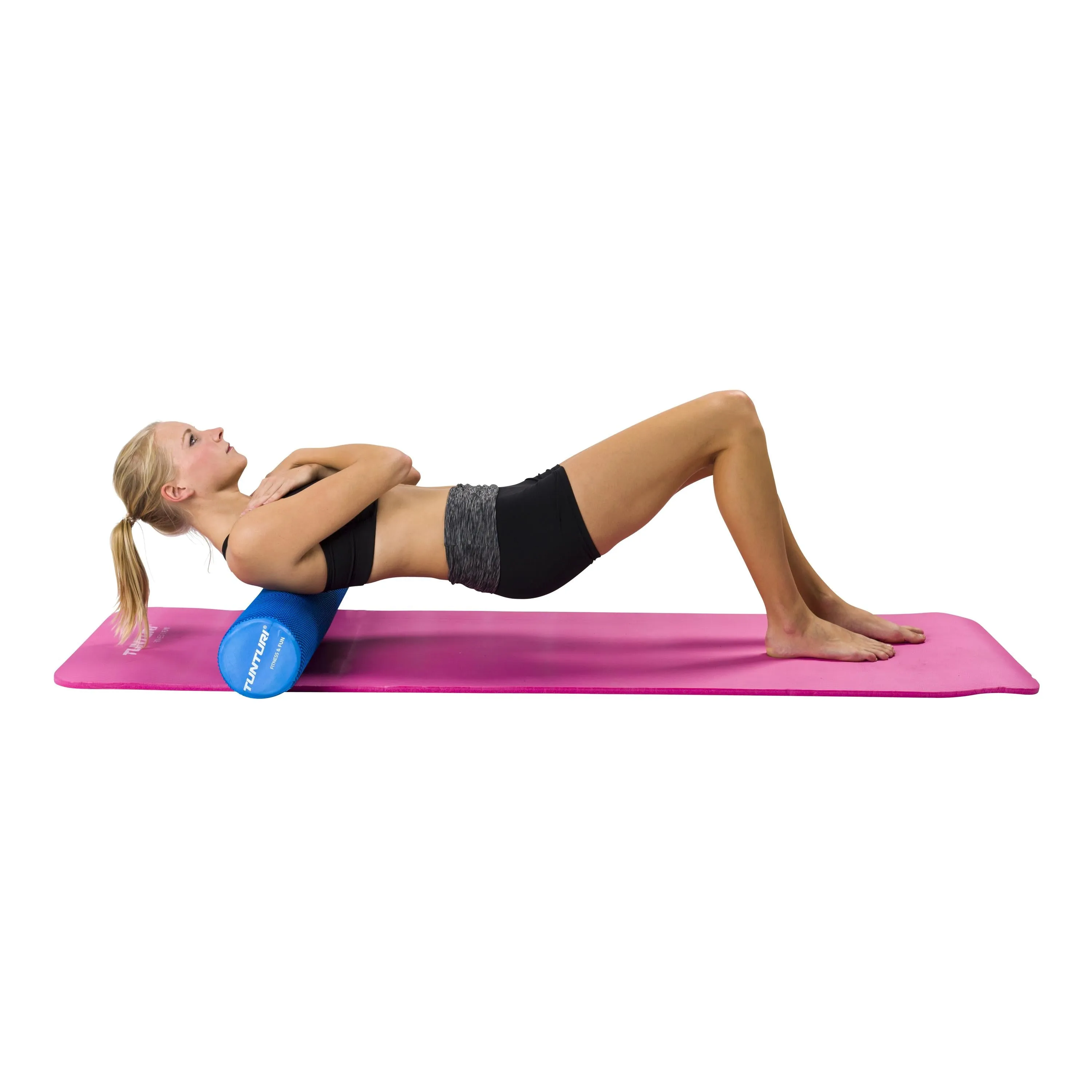 Foamroller - Tunturi - EVA - 90 cm - Sininen