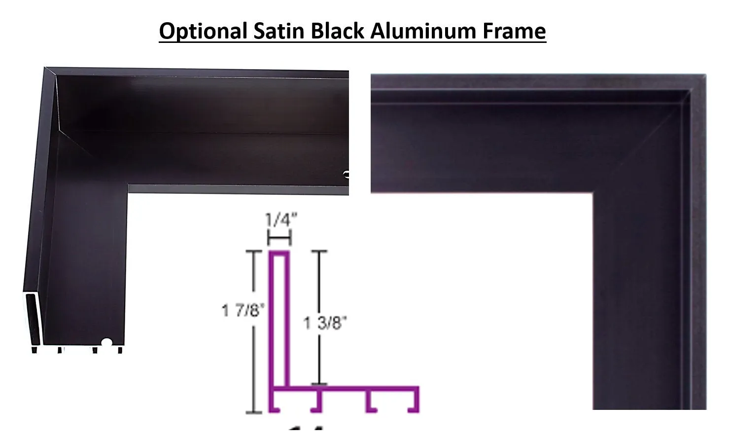 Framed Google Assistant Smart Mirror - 65" Samsung 4K QLED in a sleek 60" X 36" X 2" Aluminum Frame