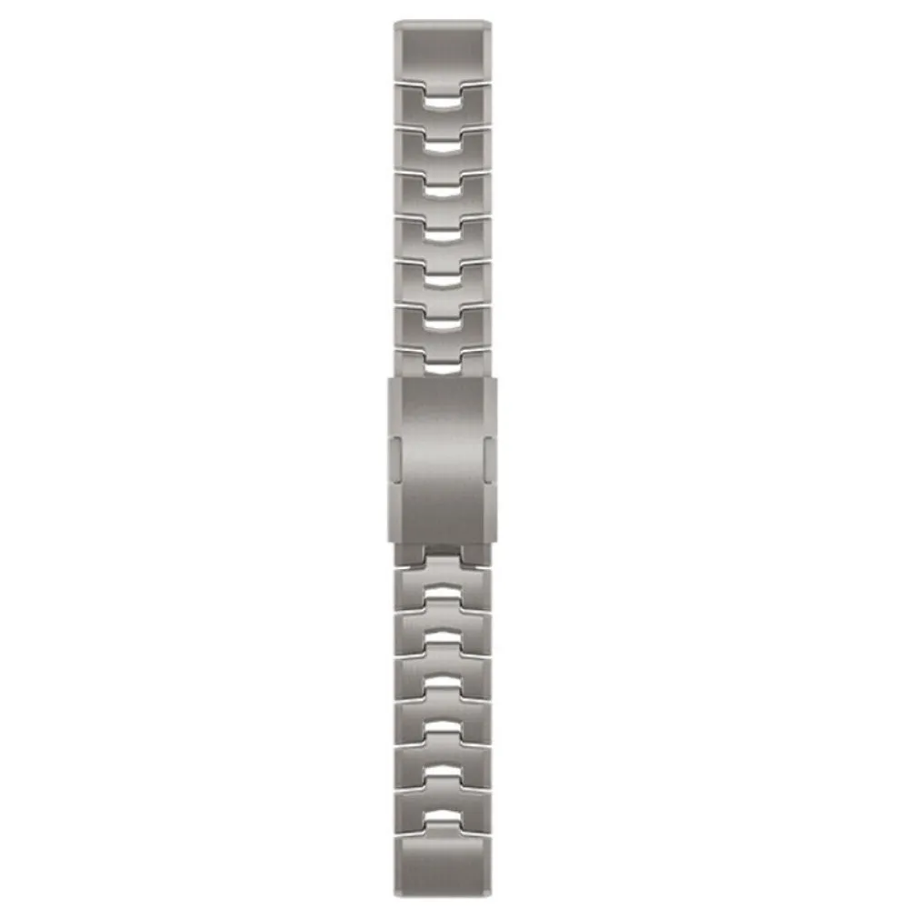 Garmin stainless steel bracelet with butterfly clasp with 22mm quick release (joint circumference: 220mm) - silver