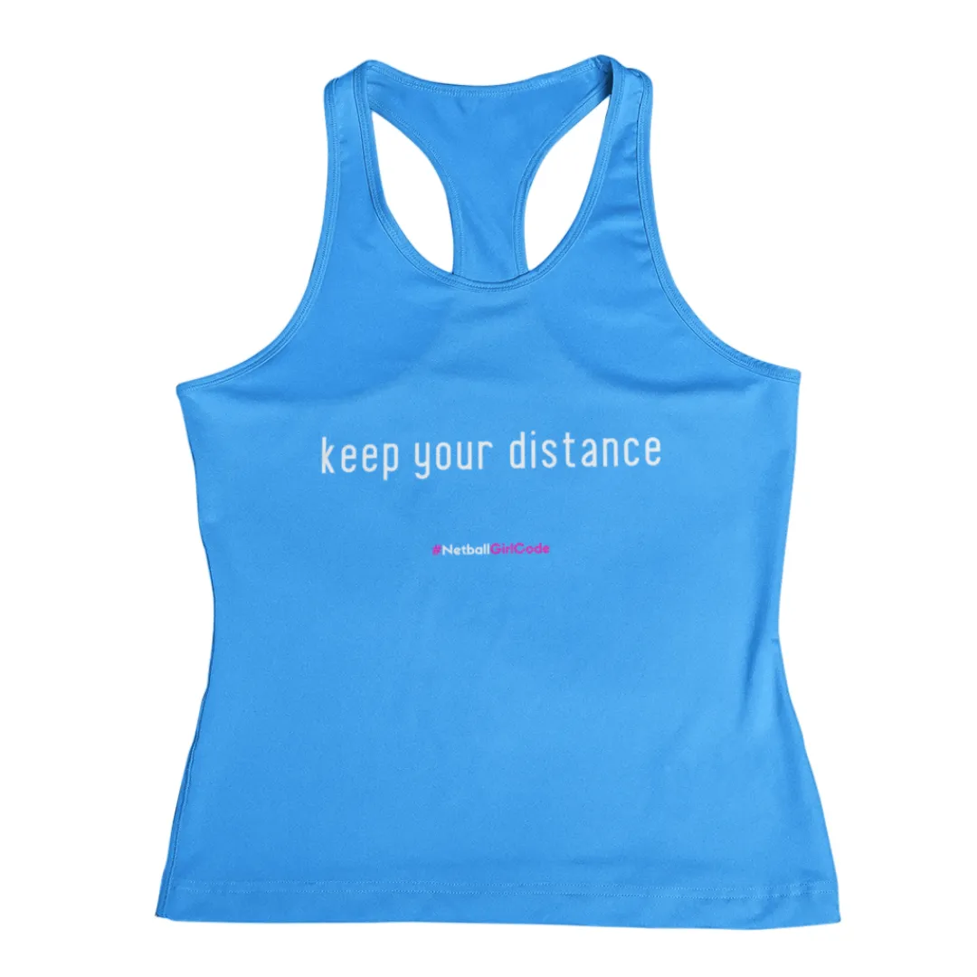 'Keep Your Distance' Kids Performance Netball Vest