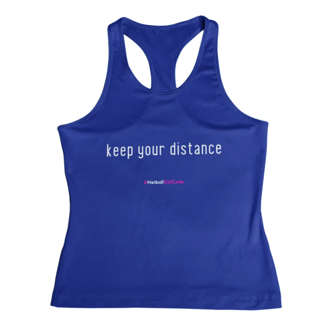 'Keep Your Distance' Kids Performance Netball Vest