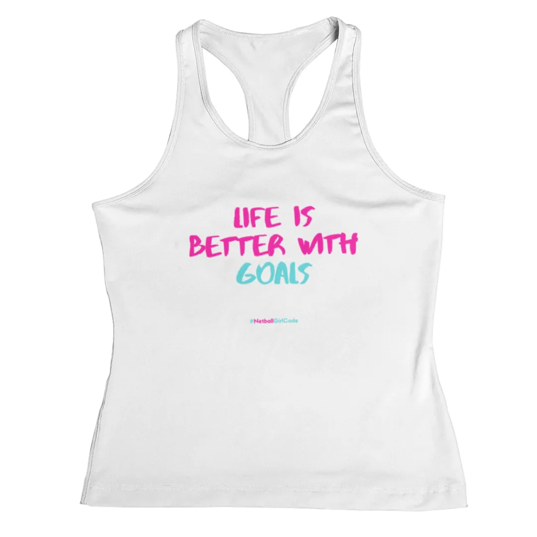 'Life is Better with Goals' Fitness Vest
