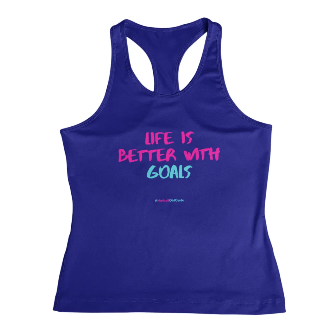 'Life is Better with Goals' Fitness Vest