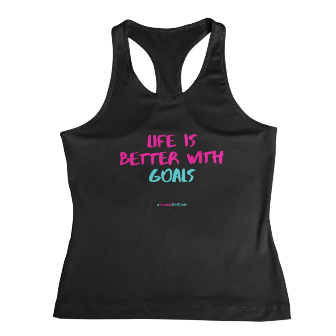 'Life is Better with Goals' Fitness Vest