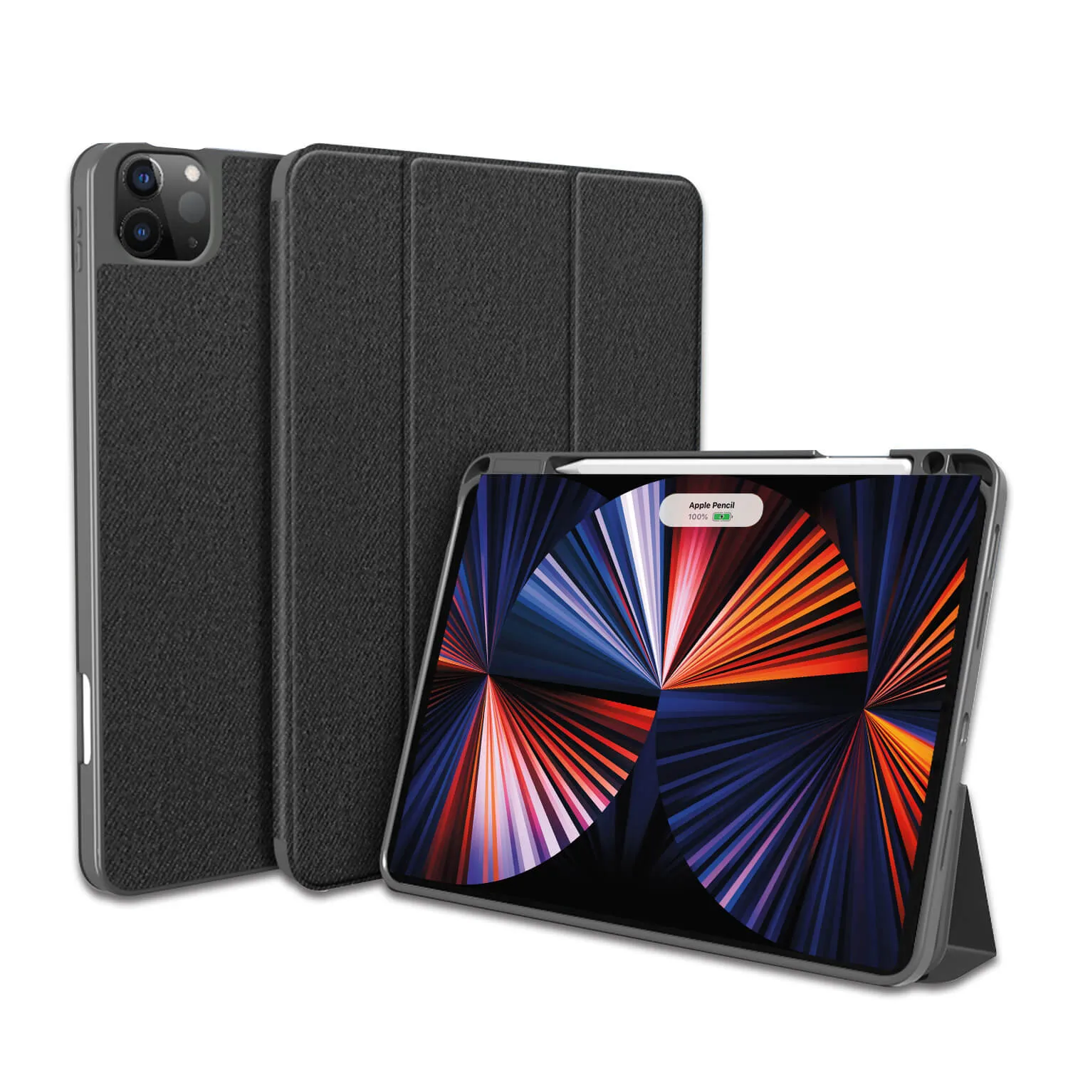 Mutural iPad Pro 2022 / 2021 / 2018 11“ Smart Cover Case Black