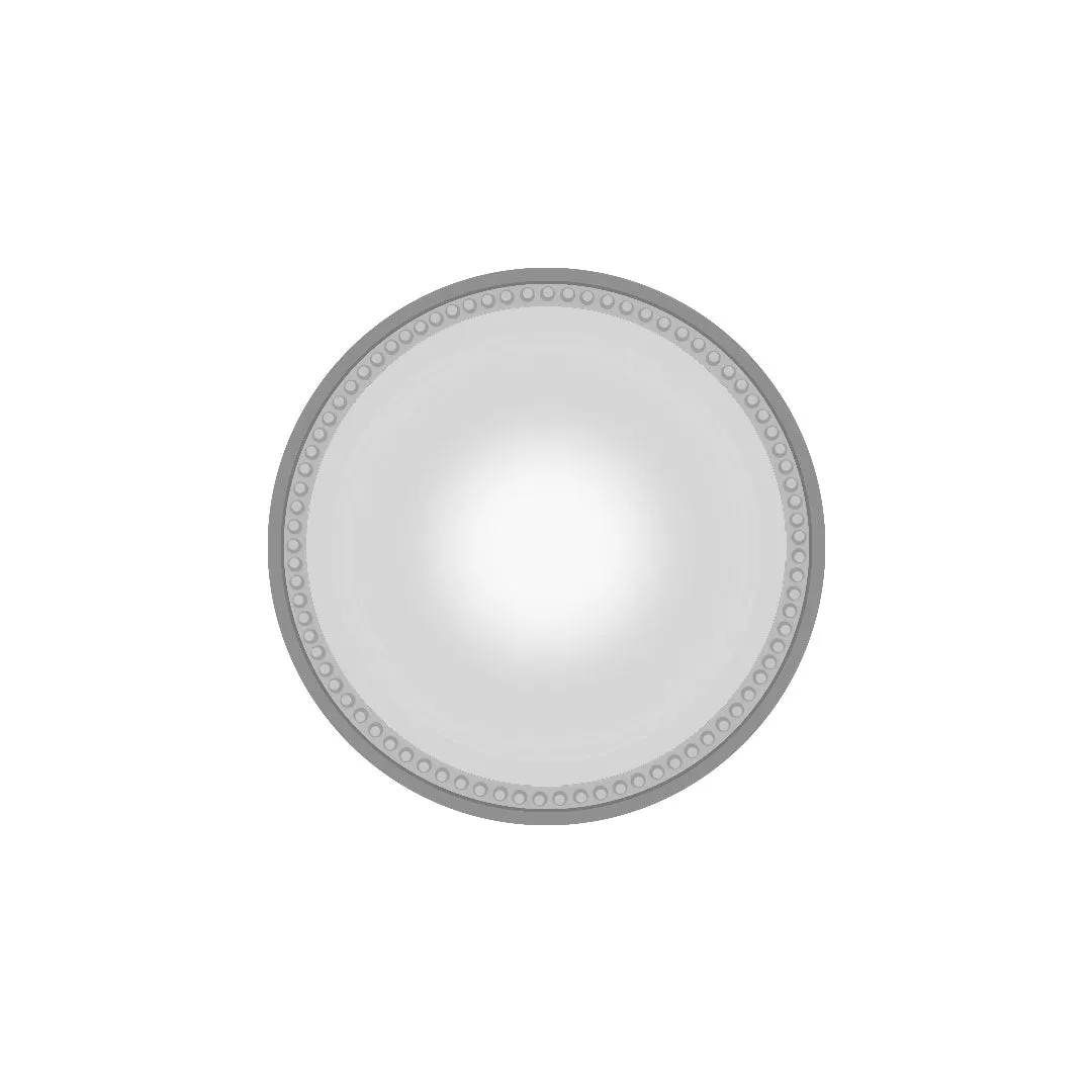 Pewter Round Beaded Jewelry Box