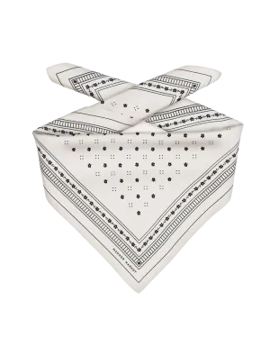 Sophia Scarf in Black and Ivory
