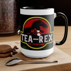 Tea Rex Accent Mugs || T Rex Mugs Tea Rex Accent Mugs, Dinosaurs Mug, mr tea rex mug , ms tea rex mug, Tea Lover Gift