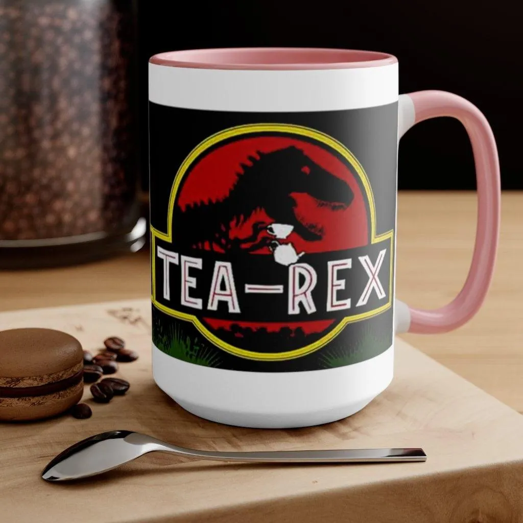 Tea Rex Accent Mugs || T Rex Mugs Tea Rex Accent Mugs, Dinosaurs Mug, mr tea rex mug , ms tea rex mug, Tea Lover Gift