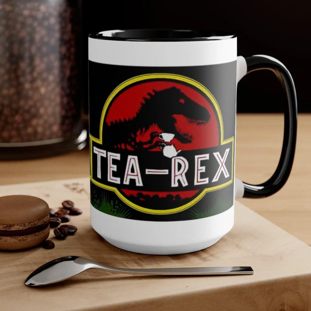 Tea Rex Accent Mugs || T Rex Mugs Tea Rex Accent Mugs, Dinosaurs Mug, mr tea rex mug , ms tea rex mug, Tea Lover Gift
